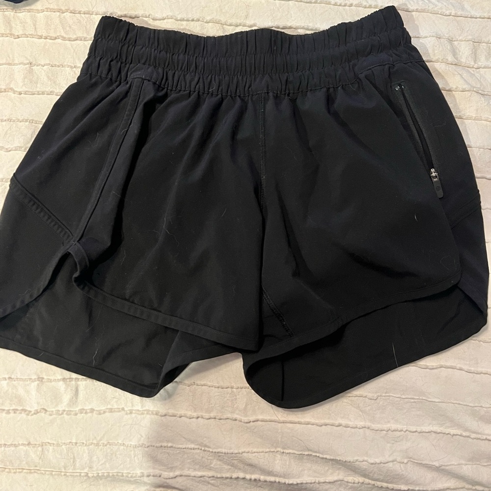 Lulu black tracker shorts